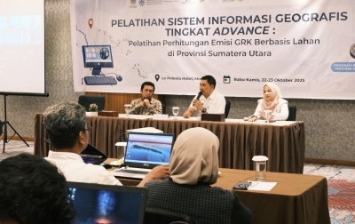 Dorong Peningkatan Kepasitas Pengelolaan Emisi GRK Berbasis Lahan di Sumut Lewat Pelatihan GIS