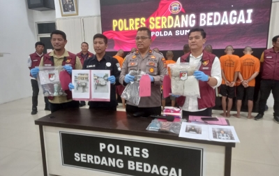 Polres Sergai Ungkap Kasus Pencurian Gudang, 9 Pelaku Ditangkap
