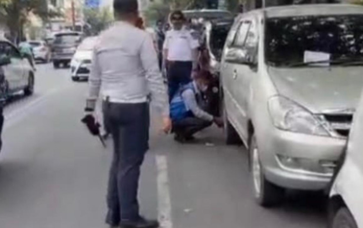 Wujud Lalin Tertib dan Nyaman, Dishub Medan Gelar Razia Parkir Sembarangan