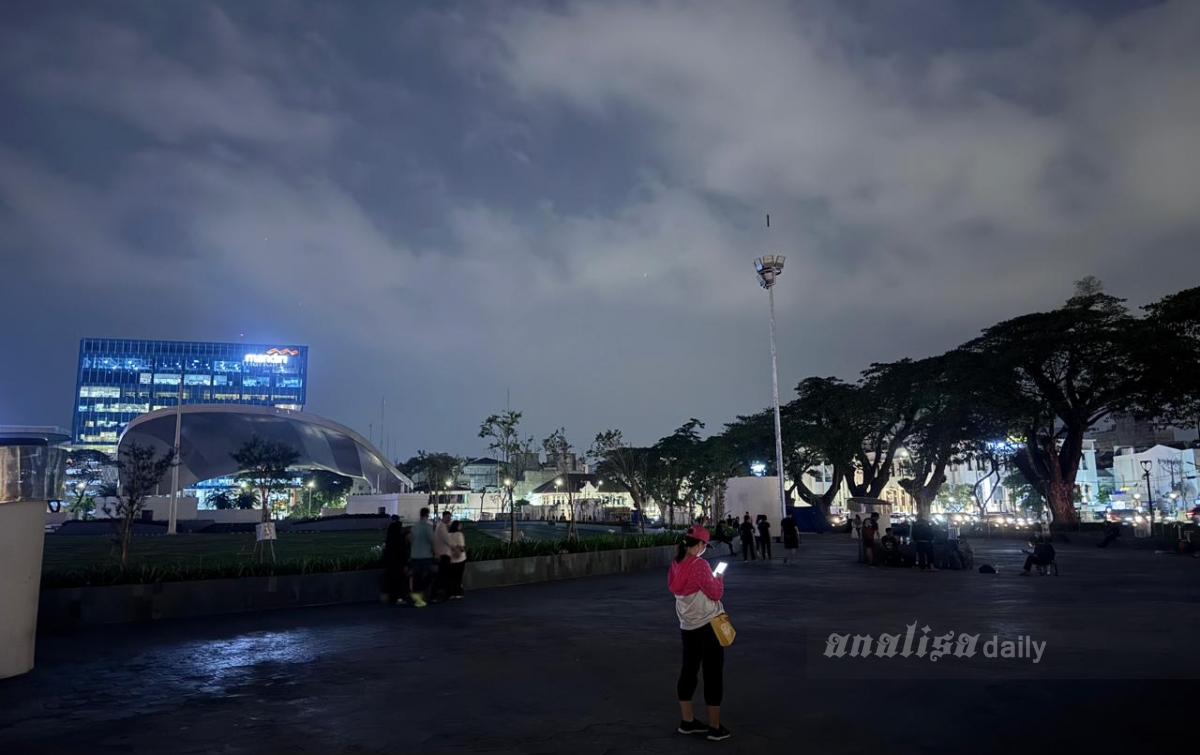 Lampu Lapangan Merdeka Medan Padam Rabu Malam, Masyarakat Ngeluh Sulit Olahraga