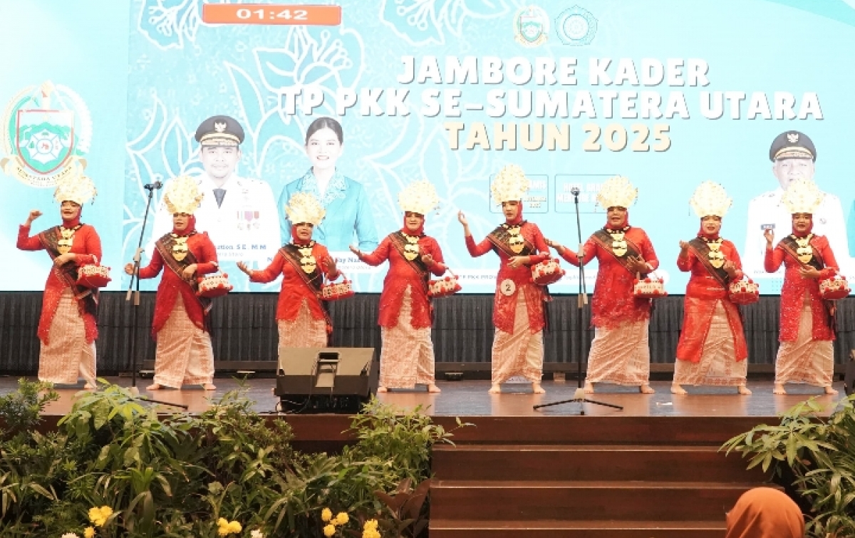 Tim Penggerak PKK Palas Ikuti Jambore PKK se Sumatera Utara