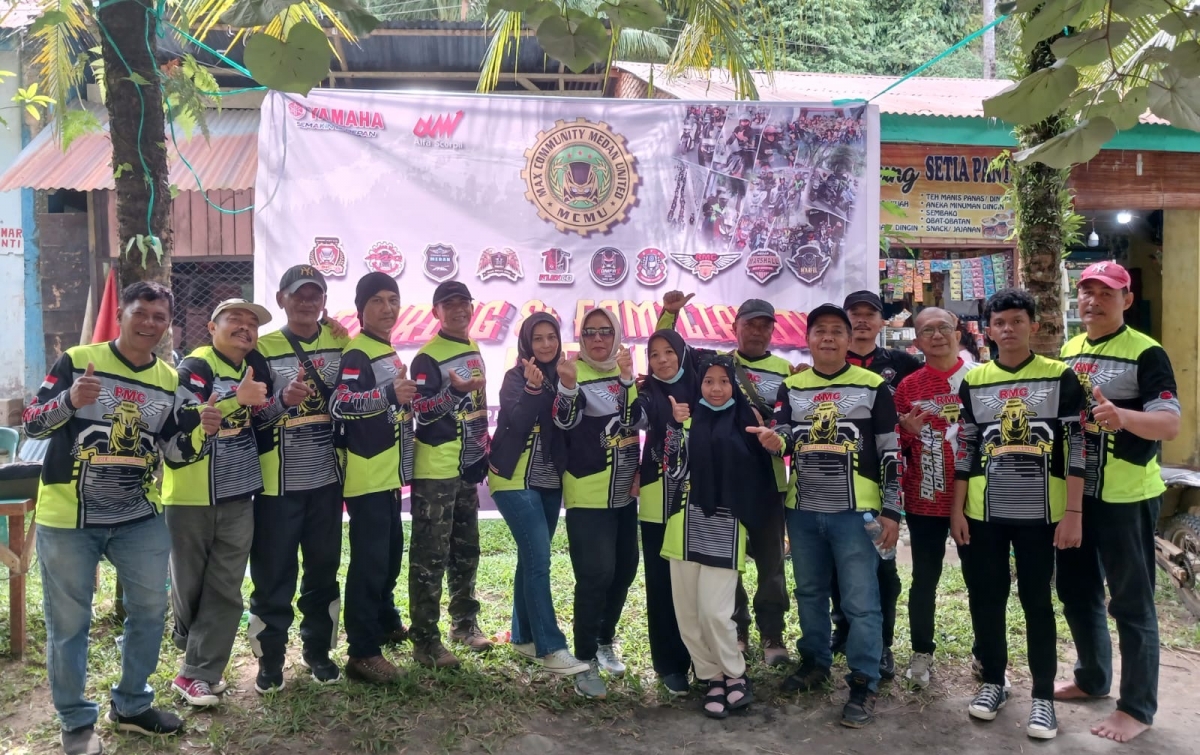 Keseruan Peserta Sunmori Rasakan Sensasi Touring ke Pantai Biru Langkat