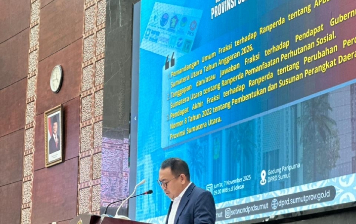APBD 2026 Sumut Merosot di Bawah Rp12 Triliun, PDIP: Bukti Kemandirian Fiskal Gagal