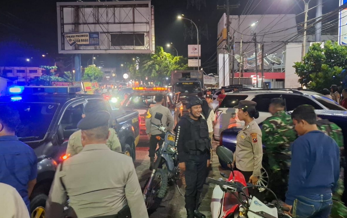 Polres Labuhanbatu Gelar Patroli Gabungan Tiga Pilar Wujudkan Kamtibmas Kondusif