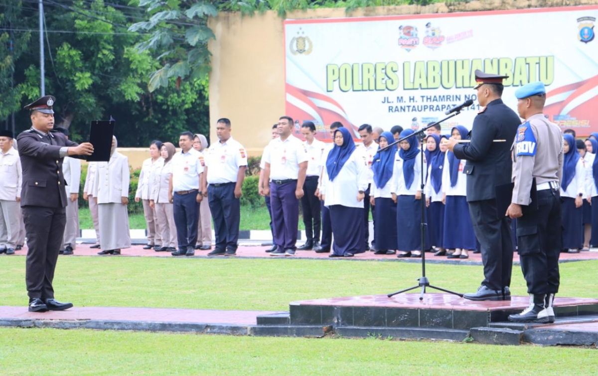 Polres Labuhanbatu Gelar Upacara Peringatan Hari Pahlawan Nasional ke-80 Tahun 2025