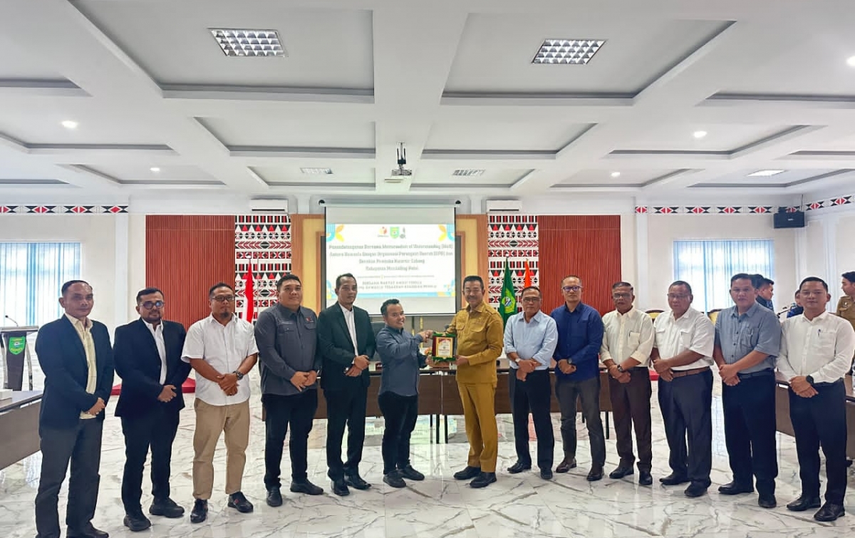 Bawaslu Madina Teken MoU dengan 4 OPD dan Kwarcab Pramuka