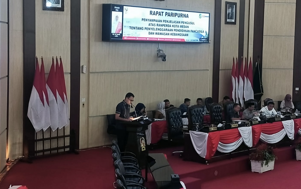 DPRD Medan Gunakan Hak Inisiatif, Usulkan Ranperda Pendidikan Pancasila dan Wawasan Kebangsaan