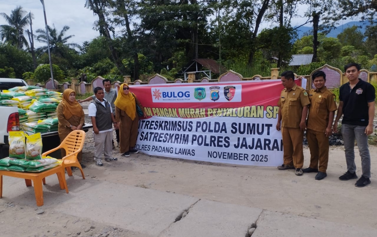 Gerakan Pangan Murah Ditreskrimsus Bersana Polres Palas