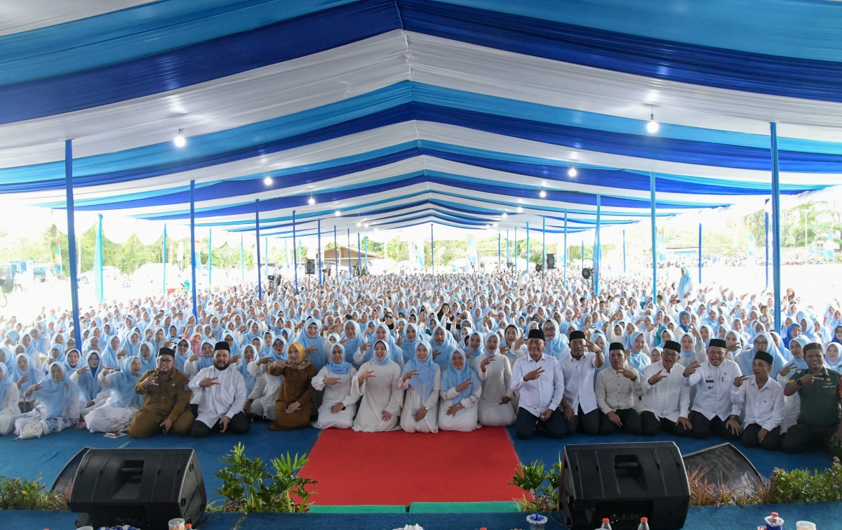 Lom Lom Ajak Jamaah Pengajian Majelis Taklim Muslimah Asri Tingkatkan Semangat Menuntut Ilmu dan Kuatkan Keimanan