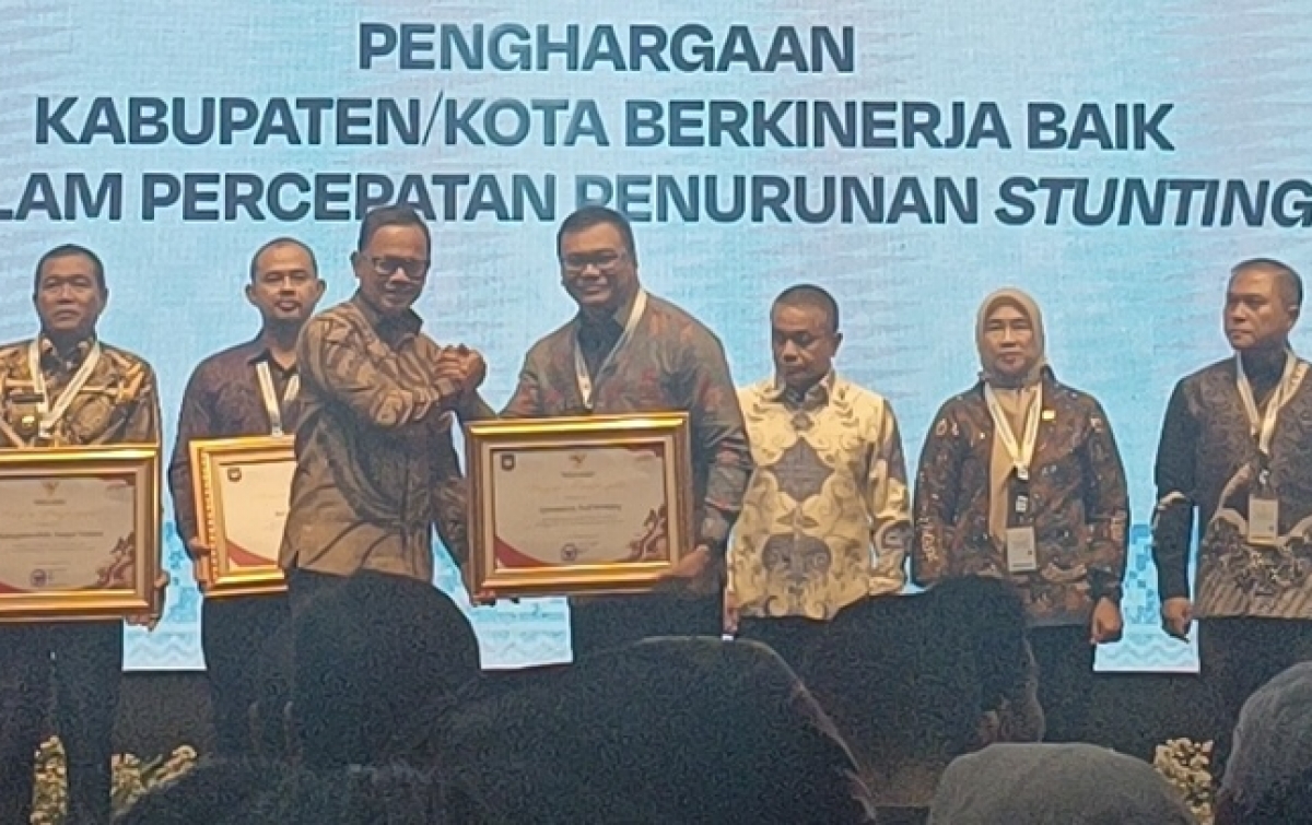 Deliserdang Raih Penghargaan Daerah Berkinerja Baik dalam Pencegahan Stunting