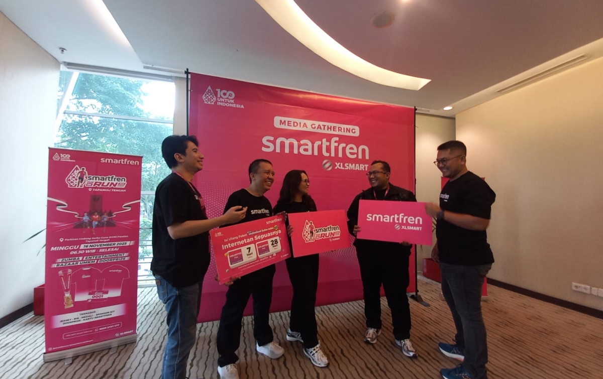 Raih Rekor MURI, Smartfren Fun Run 2025 Perkuat Jaringan di Tapteng