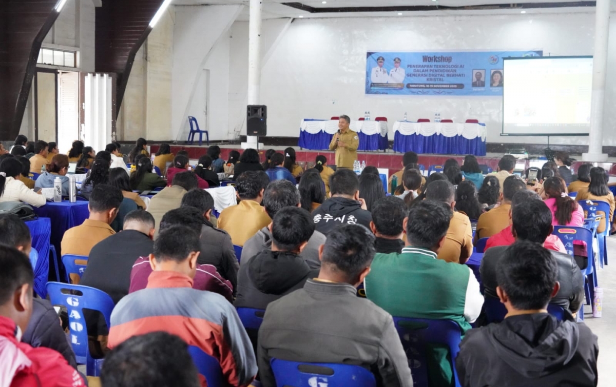Wabub Taput Buka Workshop Penerapan Teknologi AI
