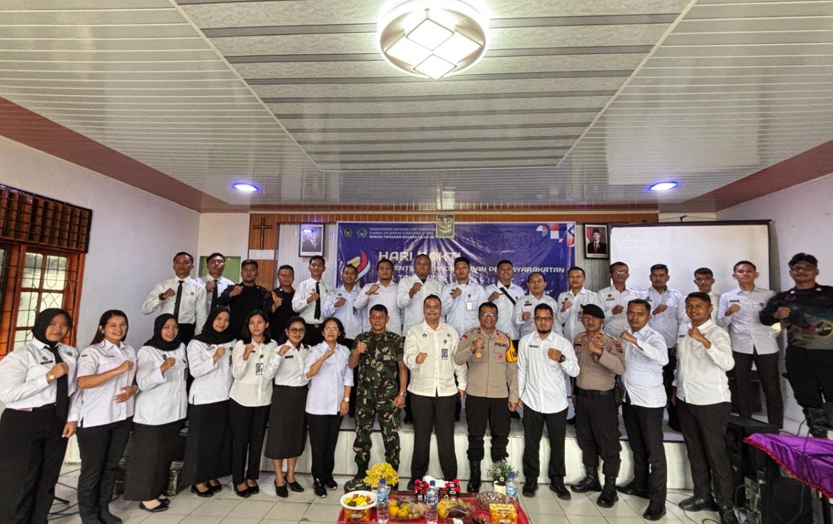 Rutan Tarutung Tasyakuran Hari Bakti Kemenimipas yang ke-1, Berikan Sejumlah Piagam Penghargaan