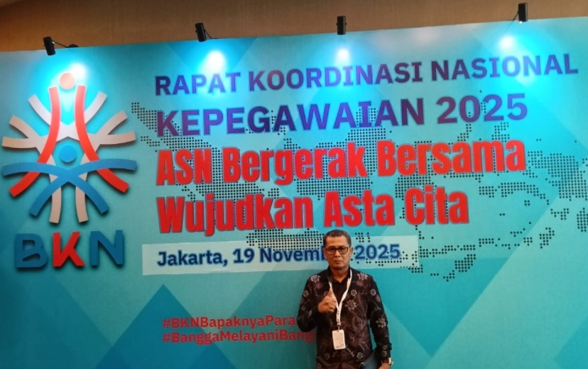 Plt Ka BKPSDM Palas Kholil Siregar Ikuti Rakoornas Kepegawaian di Jakarta