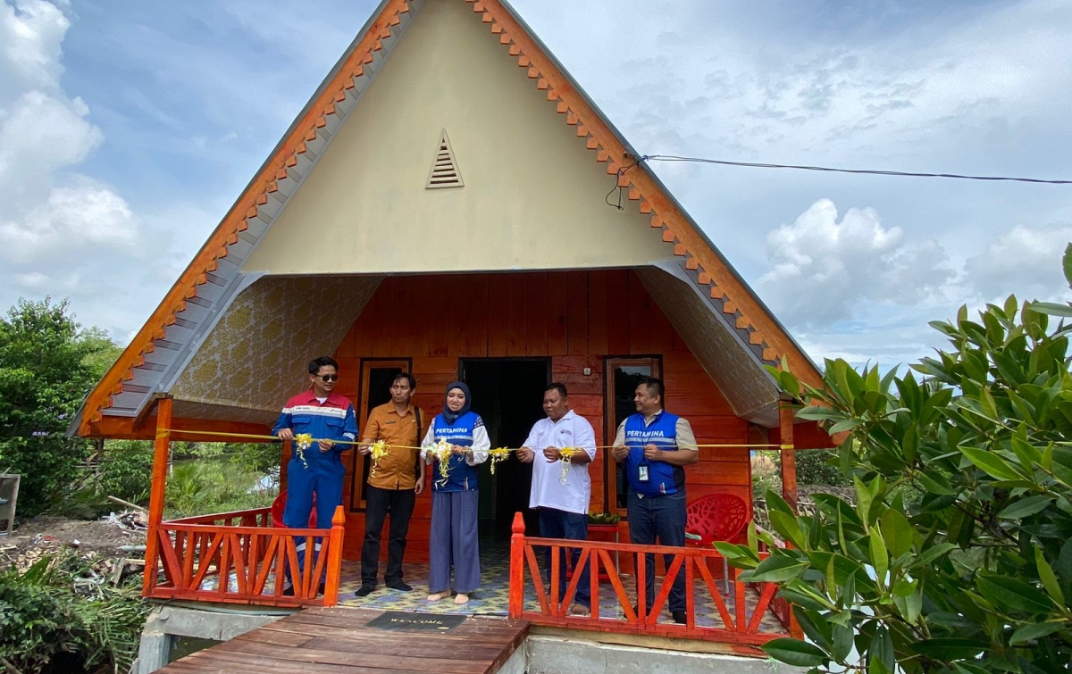 Mangrove Pulih, Ekowisata Tumbuh, Pertamina EP Pangkalan Susu Resmikan Homestay Pertama di Pasar Rawa