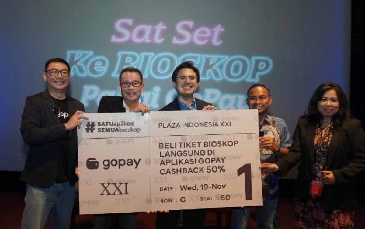 Satu-satunya di Indonesia, Beli Tiket Bioskop Lewat Aplikasi GoPay