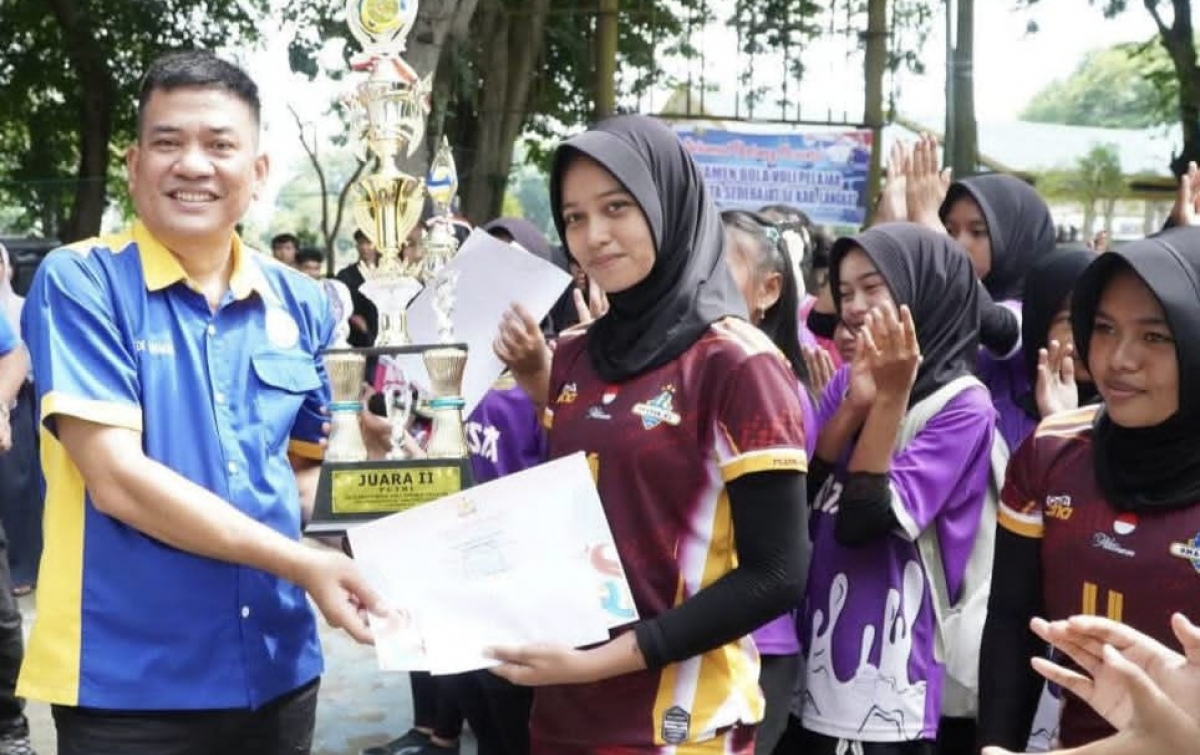 Kejuaraan Bola Voli Tingkat Pelajar Se-Langkat, Afandin Dorong Turnamen Jadi Agenda Rutin