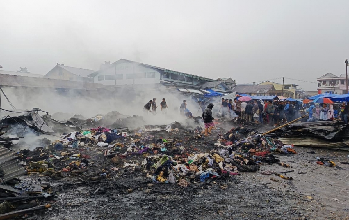 45 Pedagang Kehilangan Lapak Dampak Kebakaran Pasar Sidikalang