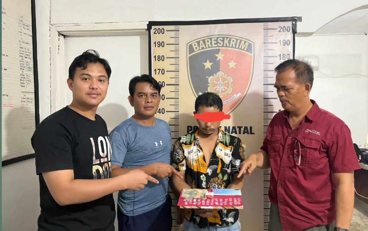 Polsek Natal Tangkap Pria Diduga Edarkan Narkotika di Desa Bintuas