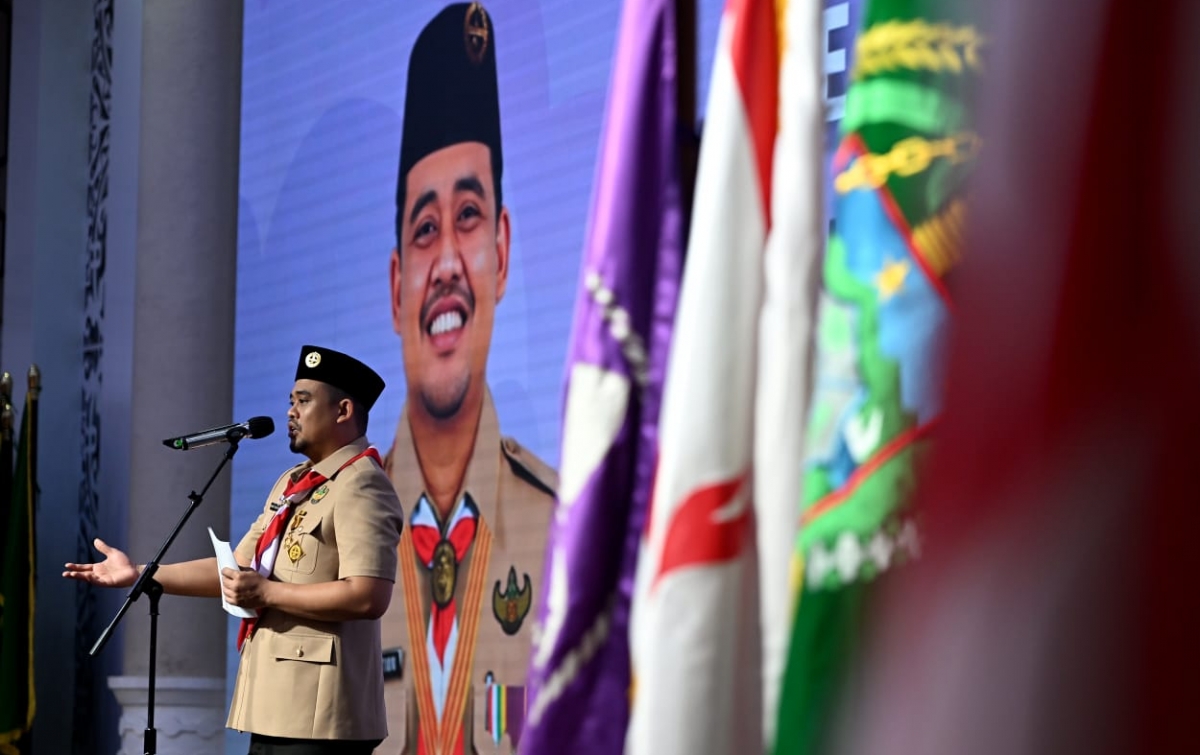 Lantik Pengurus Kwarda Sumut, Bobby Nasution Dorong Pramuka Berperan dalam Pemberantasan Narkoba