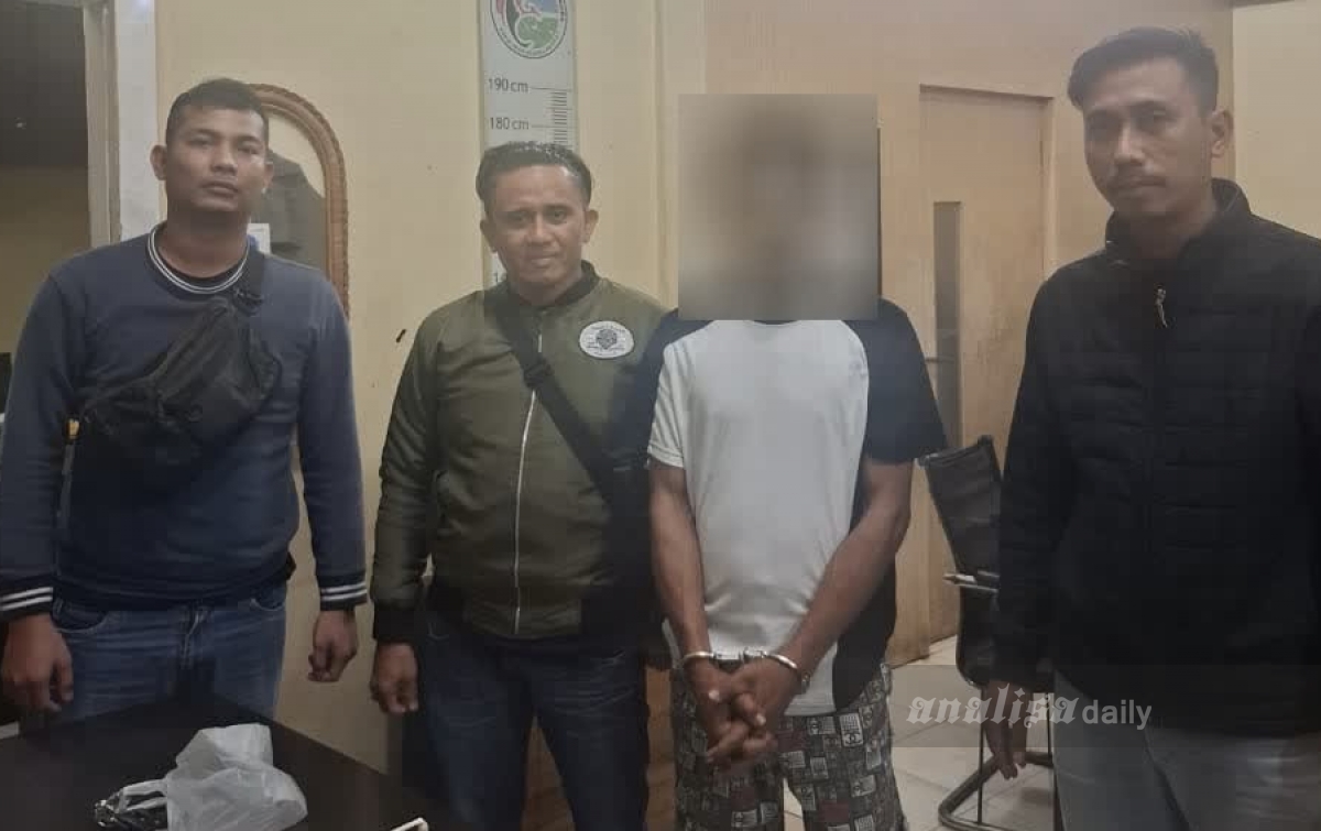 Polsek Salapian Ringkus Pengedar Sabu di Desa Namotongan Langkat