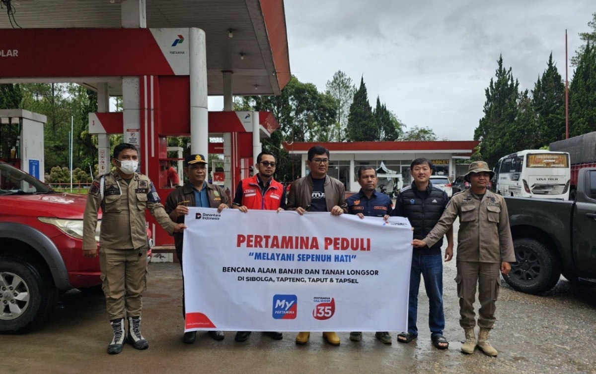 Pertamina Patra Niaga Sumbagut Gerak Cepat Dukung Penanganan Bencana di Tapanuli Utara