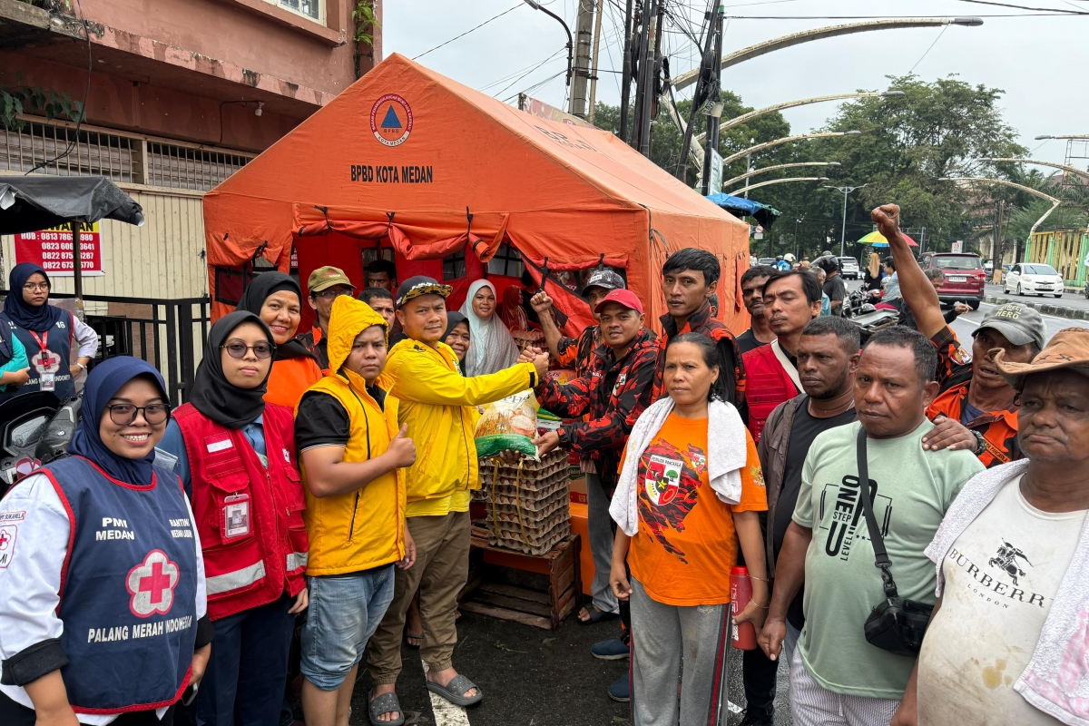 Golkar Sumut Bergerak Cepat Evakuasi Korban Banjir di Medan
