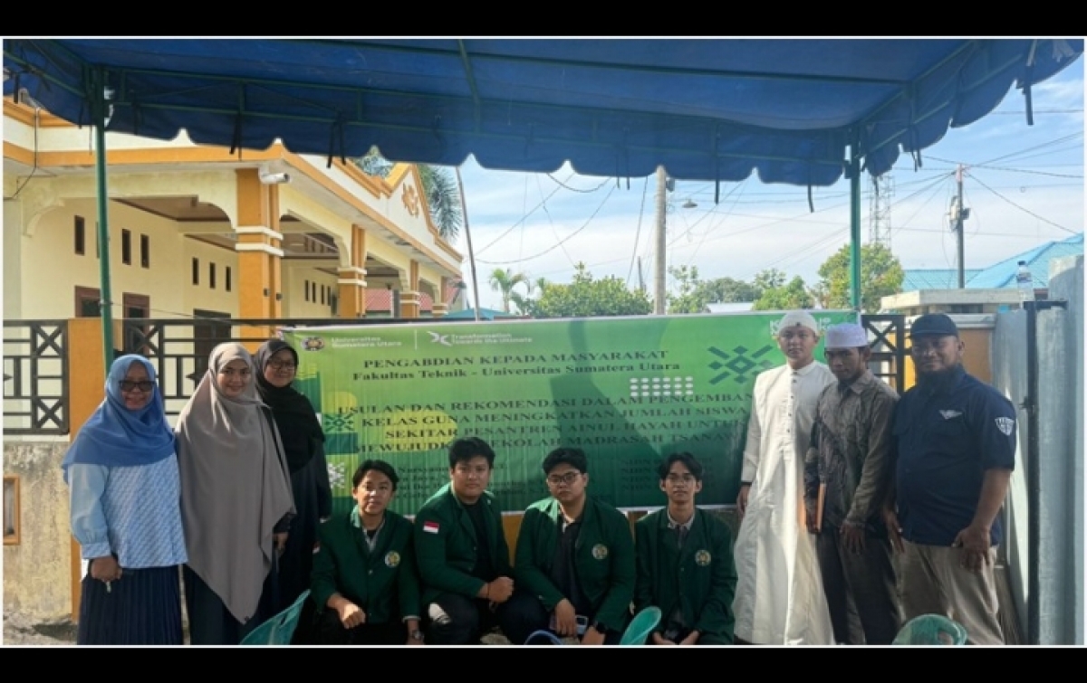 TPM USU Bantu Bantu Pengambangan Pesantren Ainul Hayah