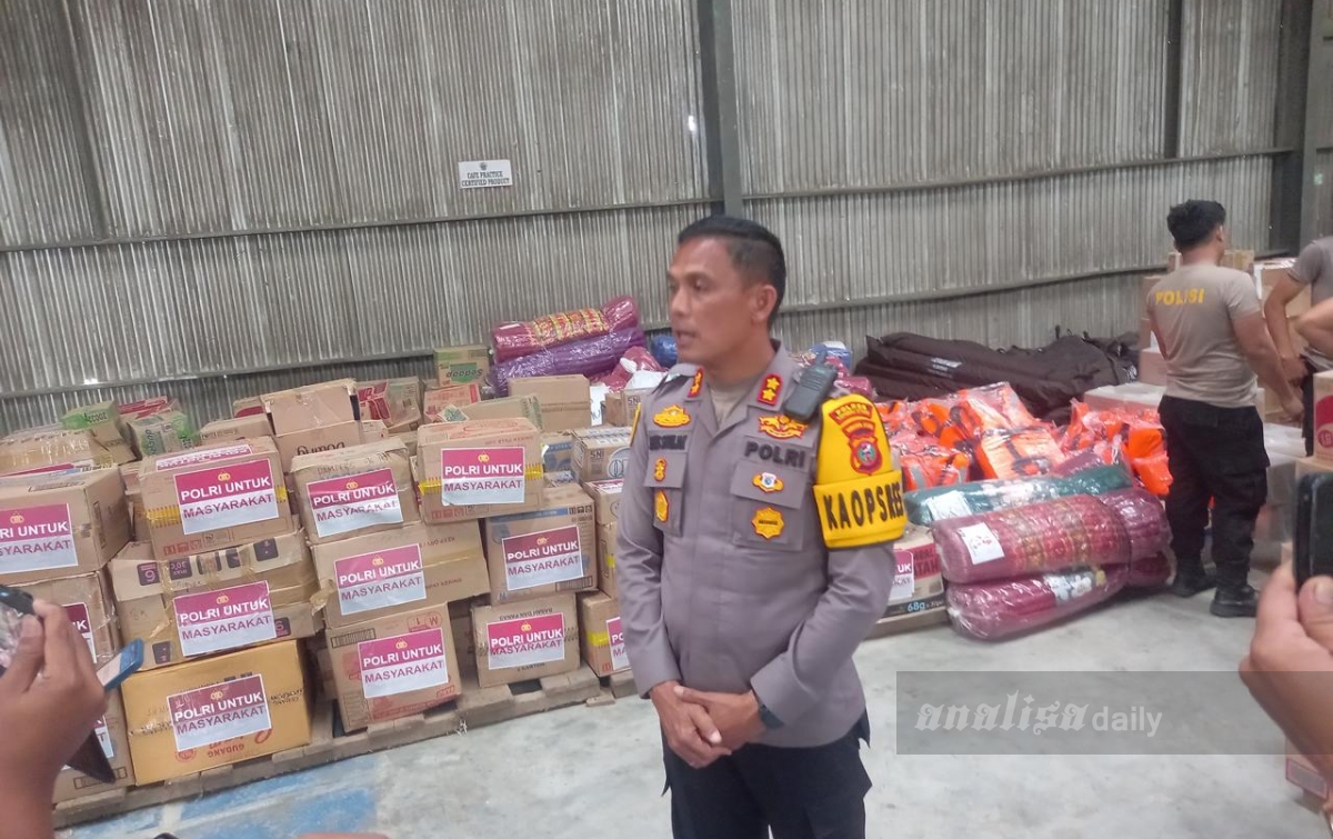 Kapolri Kirim Bantuan Logistik 3,5 Ton ke Taput