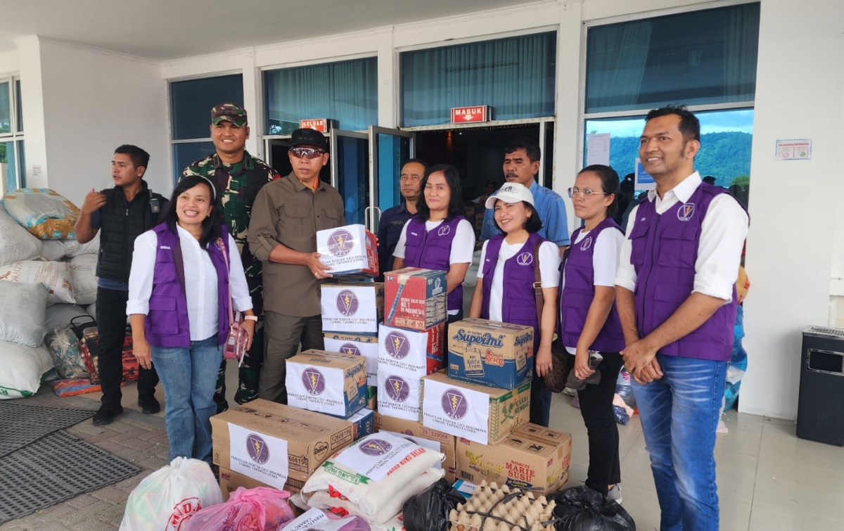 PDGI Taput Serahkan Bantuan kepada Masyarakat Terdampak Bencana
