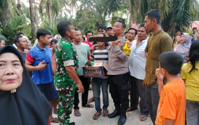Warga Rantau Selatan Serahkan Terduga Penyalahgunaan Narkotika ke Polres Labuhanbatu