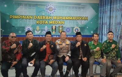 Pererat Hubungan Dengan Ormas Islam, Kapolrestabes Silaturahmi Ke PD Muhammadiyah Kota Medan