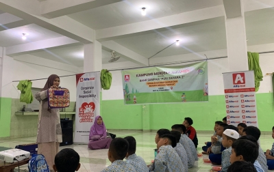 Ratusan Siswa SDIT Al Fityan Pilah Sampah Diedukasi Peduli Lingkungan Sejak Dini