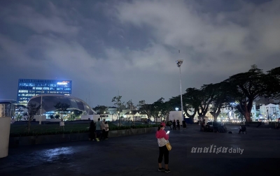 Lampu Lapangan Merdeka Medan Padam Rabu Malam, Masyarakat Ngeluh Sulit Olahraga