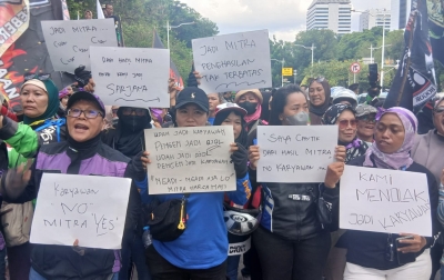 Ribuan Ojol Turun ke Jalan, URC Bergerak Tegaskan 4 Tuntutan dan Tolak Komisi 10 Persen