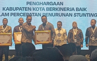 Deliserdang Raih Penghargaan Daerah Berkinerja Baik dalam Pencegahan Stunting