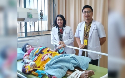 Sempat Dikejar, Kaki Kanan Fitri Tetap Jadi Sasaran Gigitan Sanca Batik