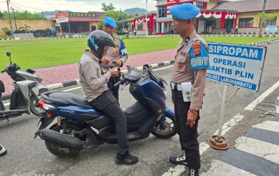 Sipropam Polres Labuhanbatu Periksa Kelengkapan Berkendara Personel Jelang Operasi Zebra