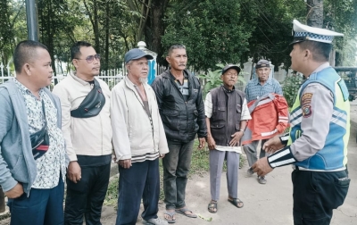 Satlantas Polresta Deliserdang Sosialisasi Operasi Zebra Toba 2025