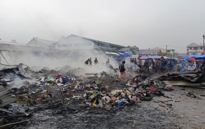 45 Pedagang Kehilangan Lapak Dampak Kebakaran Pasar Sidikalang