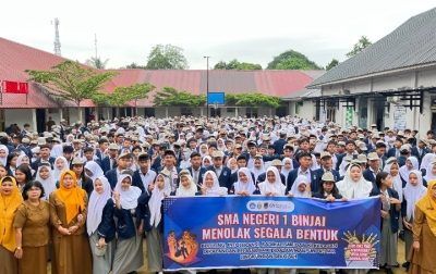Densus 88 Satgaswil Sumut dan Dinas Pendidikan Provinsi Sumatera Utara Gelar Deklarasi Serentak di 207 Sekolah