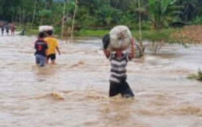 Banjir Parah Lumpuhkan Aktivitas Warga dan Rusak Ribuan Hektare Lahan Pertanian di Madina