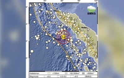 Gempabumi Tektonik M6,3 di Simeulue Aceh, Tak Berpotensi Tsunami