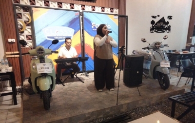 Fitur Yamaha Filano dan Fazzio Sedot Perhatian Pengunjung Cafe Ata Kamoe Rantau Prapat