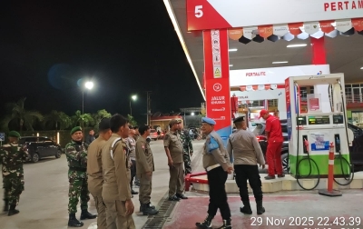 Polres Labuhanbatu Gelar Patroli Gabungan Tiga Pilar di Sejumlah Titik Rawan