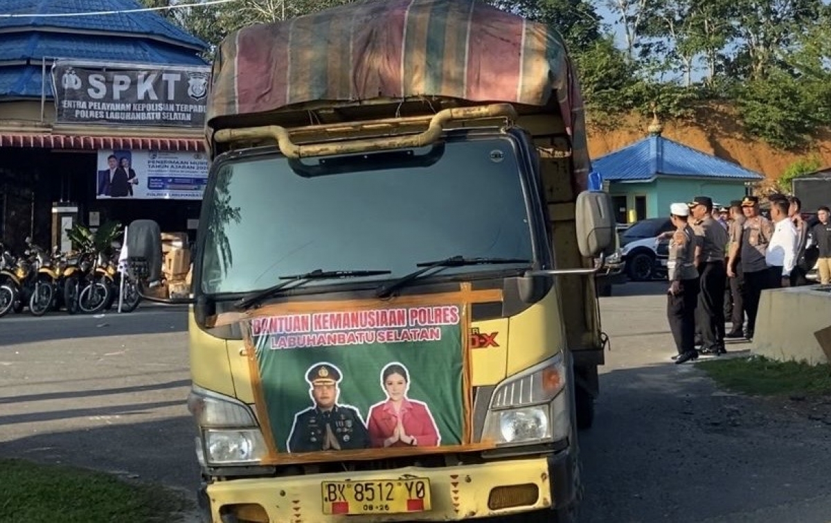 Polres Labusel Kirim Bantuan Kemanusiaan untuk Bencana, Kapolres: Kita Semua Saudara dan Bergerak Karena Hati