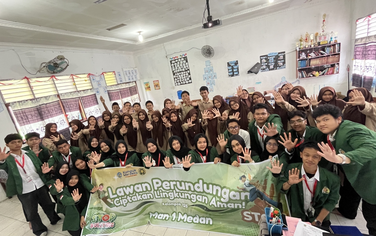 Mahasiswa USU Gerakkan Aksi Nyata Cegah Perundungan di Sekolah