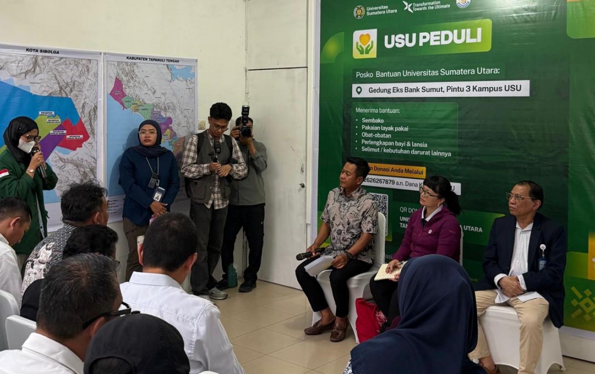 Kemendiktisaintek Apresiasi Posko USU Peduli, Siapkan Dukungan Pendanaan Hingga Rp50 Miliar