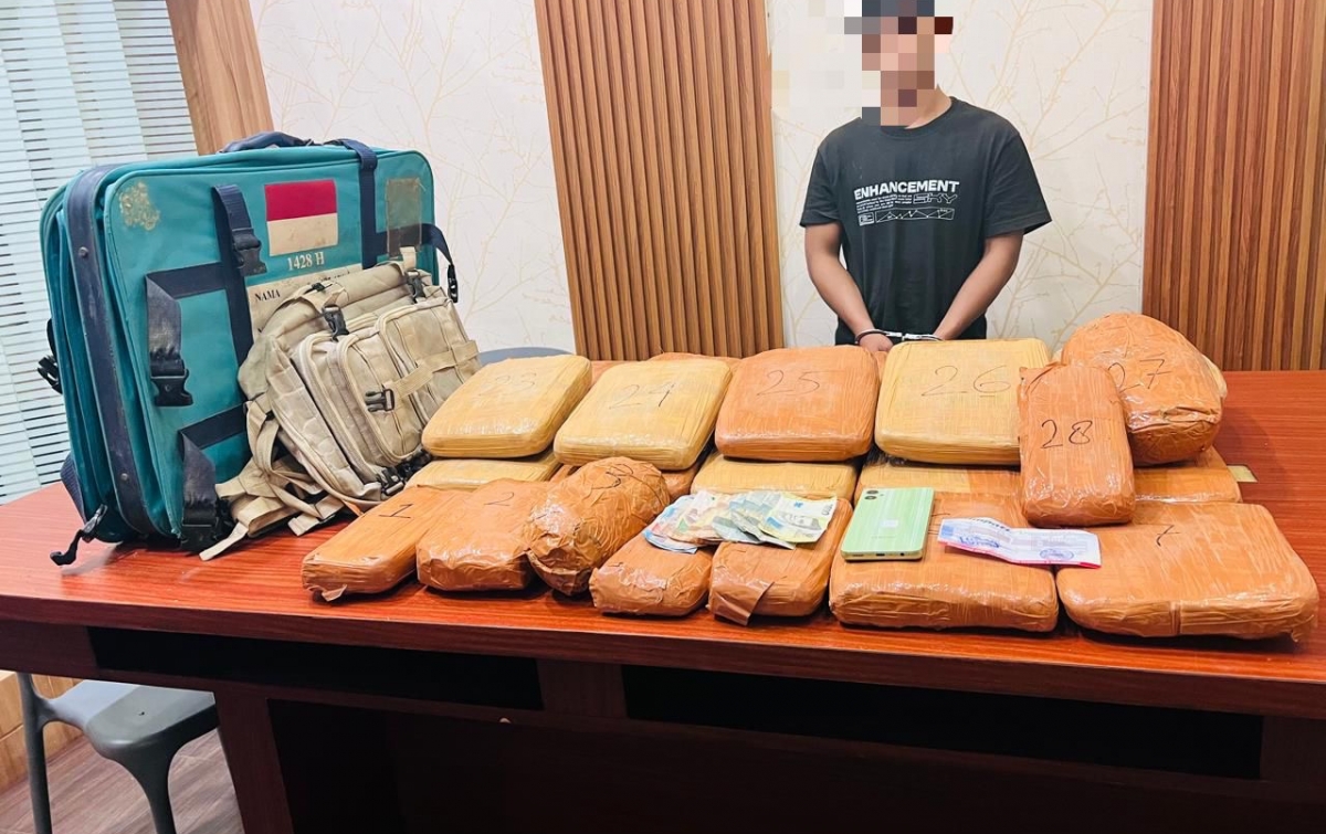 Polres Sergai Gagalkan Peredaran Ganja 24,6 Kg