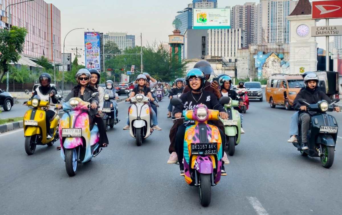 Alfa Scorpi Ajak Kawula Muda City Touring Jalan Sore-sore Bersama Yamaha Grand Filano dan Fazzio